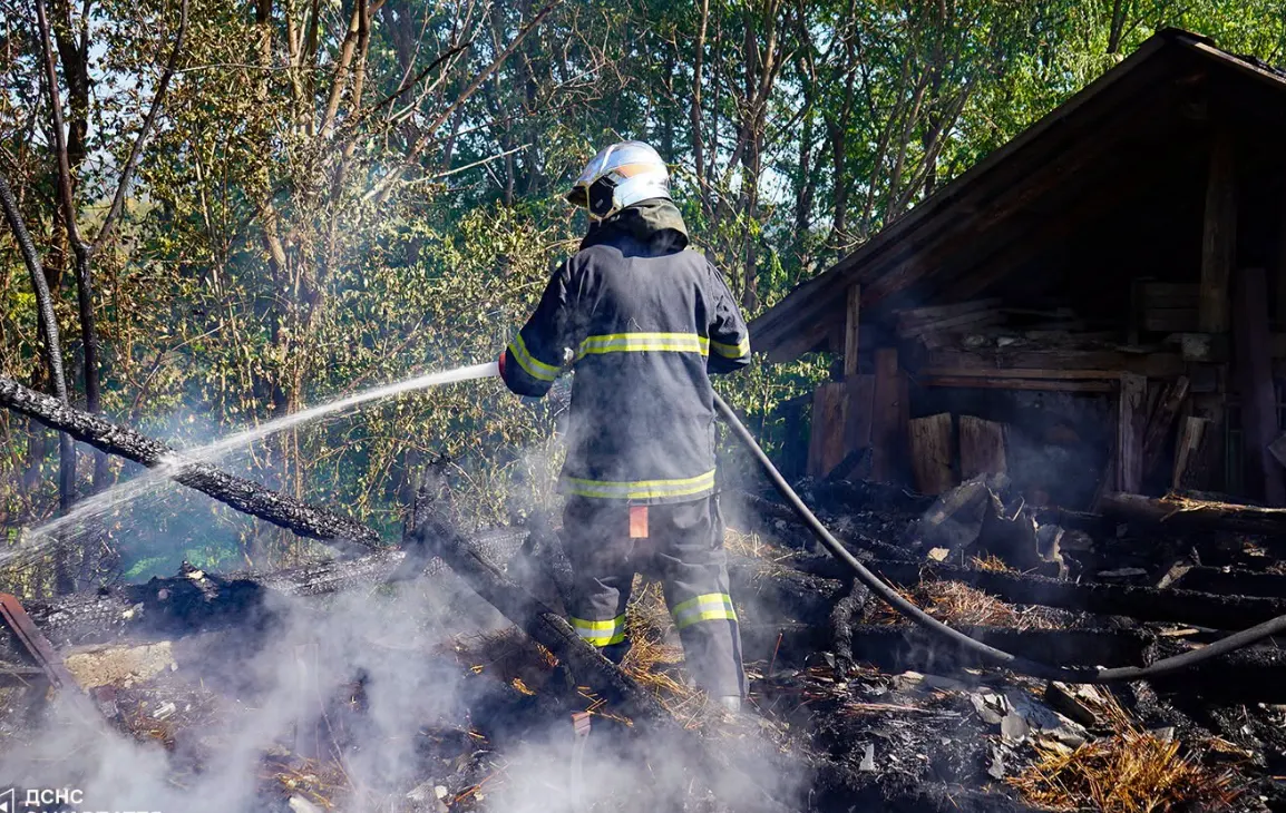У Кіблярах сусіди гасили пожежу в господарській будівлі до приїзду рятувальників